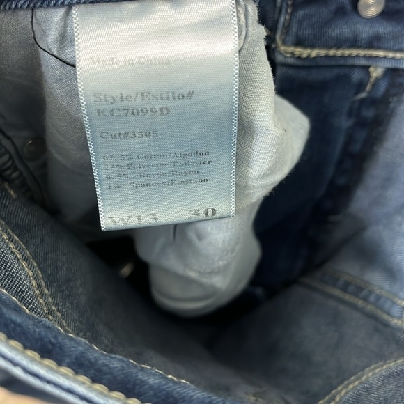 Kancan Distressed Straight Leg Jeans size 13 / 30 - Picture 3 of 4